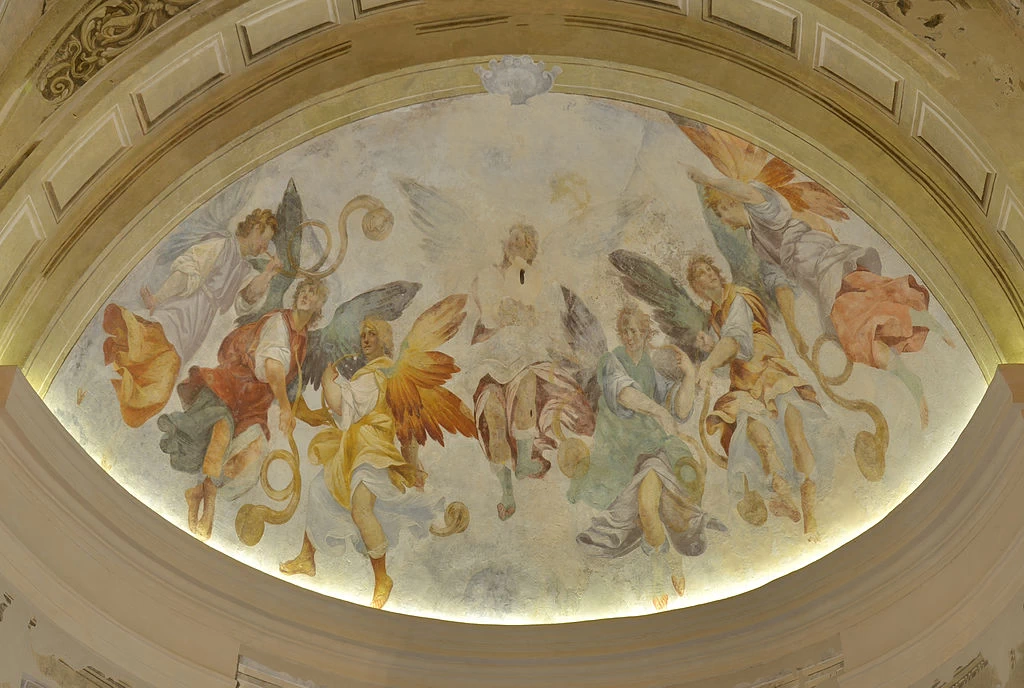  39-Interno della Chiesa di San Giorgio-I 7 angeli dell'apocalisse-Brescia